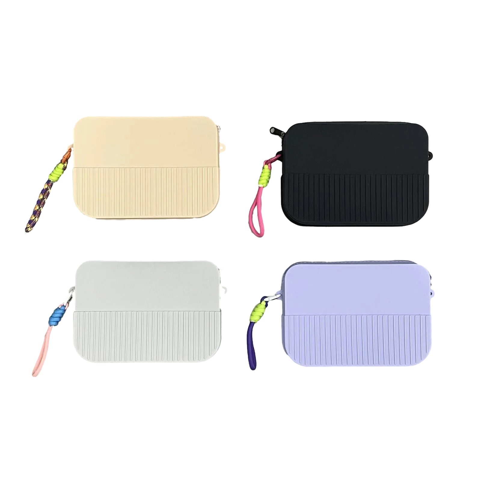 New Style Fashion Girl Purses Square Bags Vintage Pleated silicone Women Small Handbags Solid Color Crossbody zipper Bag