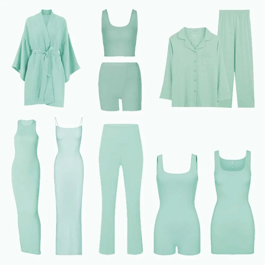 Custom 2024 Spring Logo Knitted Loungwear Women Sundress Rib Long Sleeve Dress Lounge Slip Ladies Long Maxi Dress