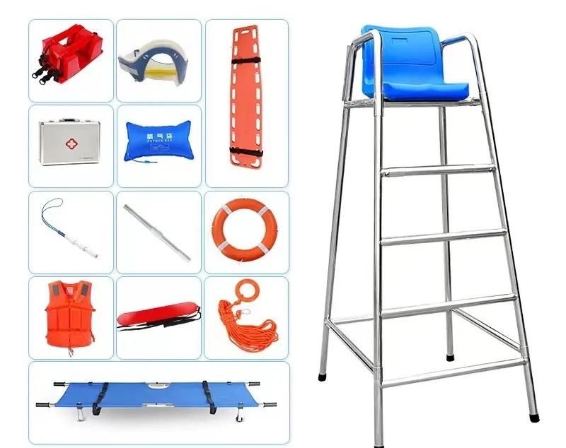 Wholesale Stainless Steel Swimming Pool Lifeguard  Life Saving Chair For Swimming Pool Life-saving Equipment