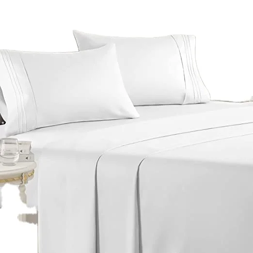 Queen Size Sheet Set Breathable & Cooling Sheets - Hotel Luxury Bed Sheets  Extra Soft  Deep Pockets  Easy Fit - 4 Piece Sets