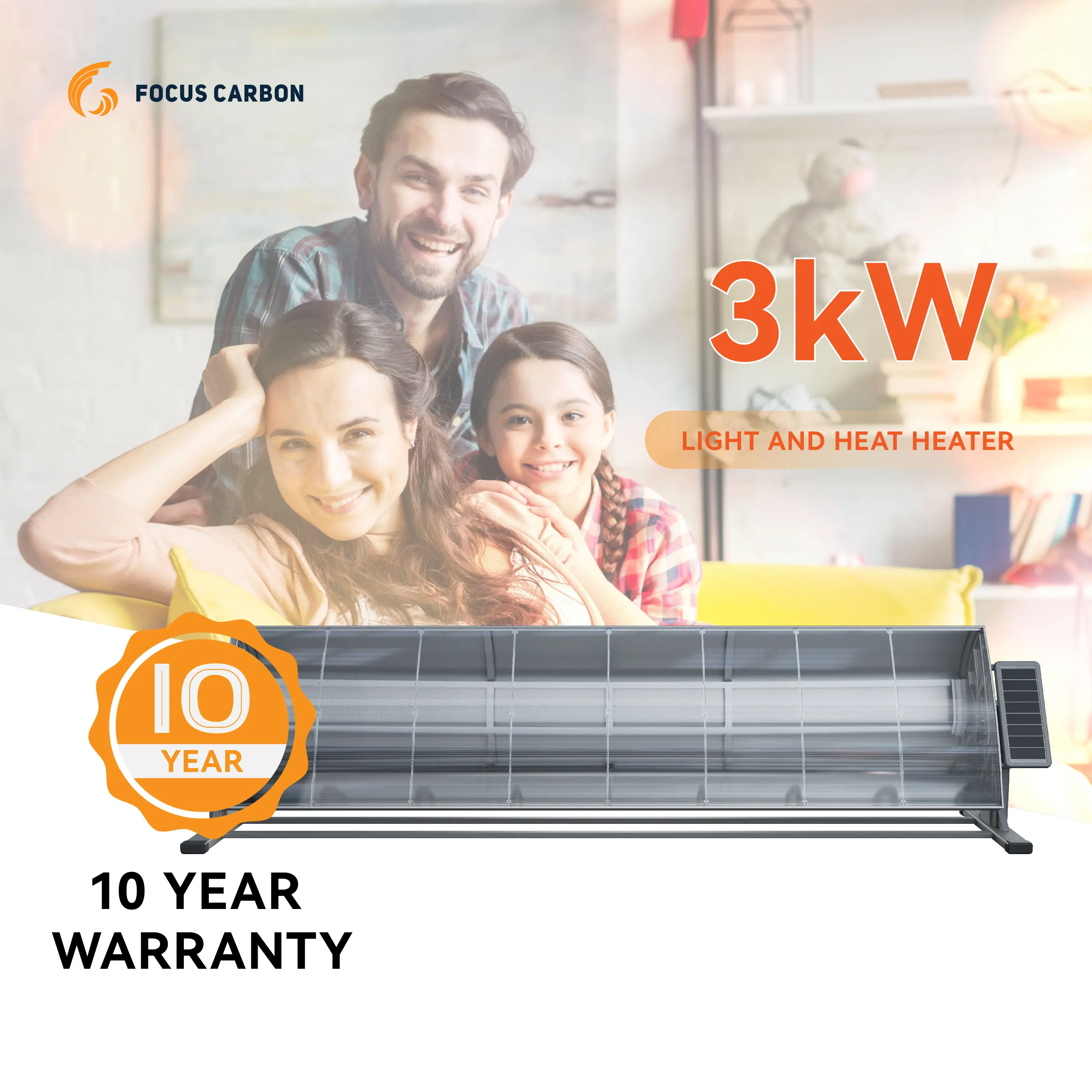 Focus Carbon High Level steam generator parabolic solar concentrator collector