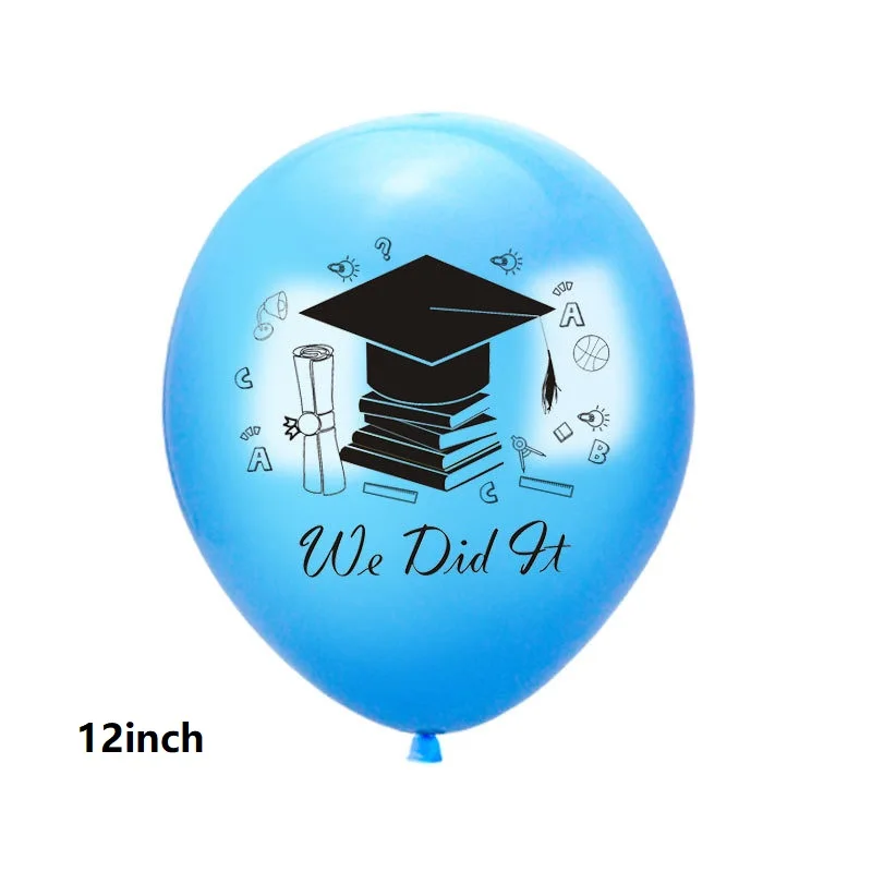 Printed Latex Balloons Party Decorations Balloon for Congratulate Graduation 2022 Hot Sale 12 Inch Easter Round 1bag