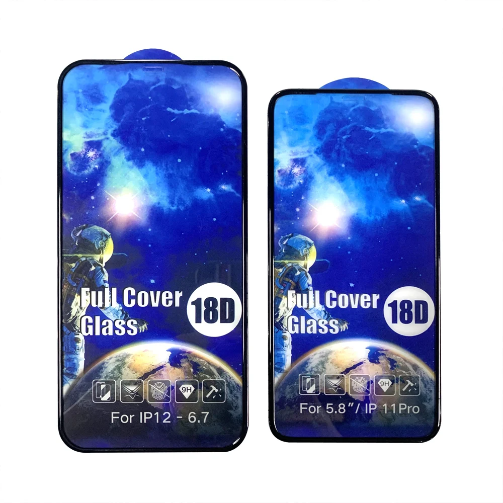 Luxury 18D Airbag Full Glue Glass Film 9H Tempered Glass Screen Protector For iPhone 13 Pro max 13/13 Pro 13 mini