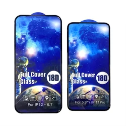 Luxury 18D Airbag Full Glue Glass Film 9H Tempered Glass Screen Protector For iPhone 13 Pro max 13/13 Pro 13 mini