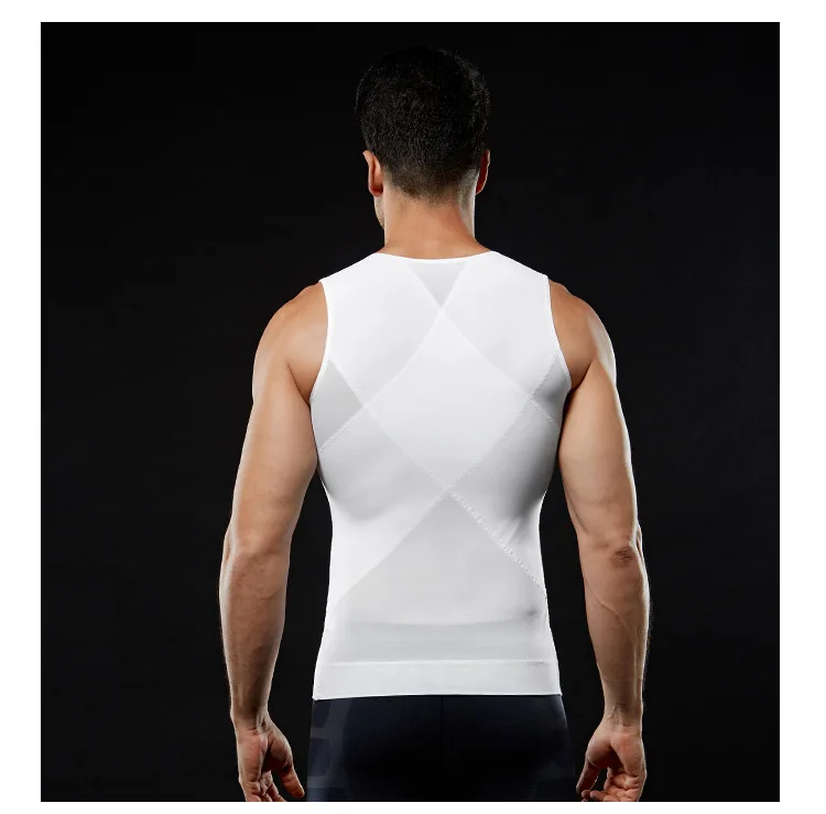 
Mens Slimming Body Shaper Gynecomastia Compression Shirts Tummy Control Shapewear Chest Abs Slim Vest Waist Trainer Male Corset 