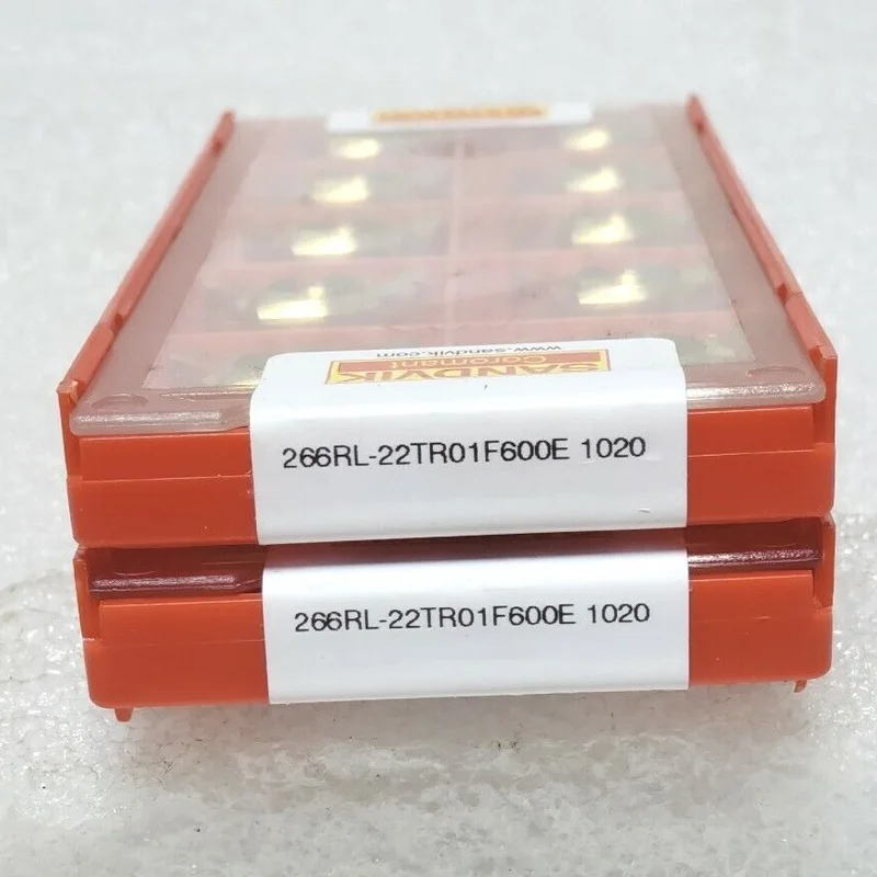 Origin Sandvic Thread 266 insert 266RL-22TR01F600E 1020 Turning Insert For Thread Processing 10 PCs a Lot