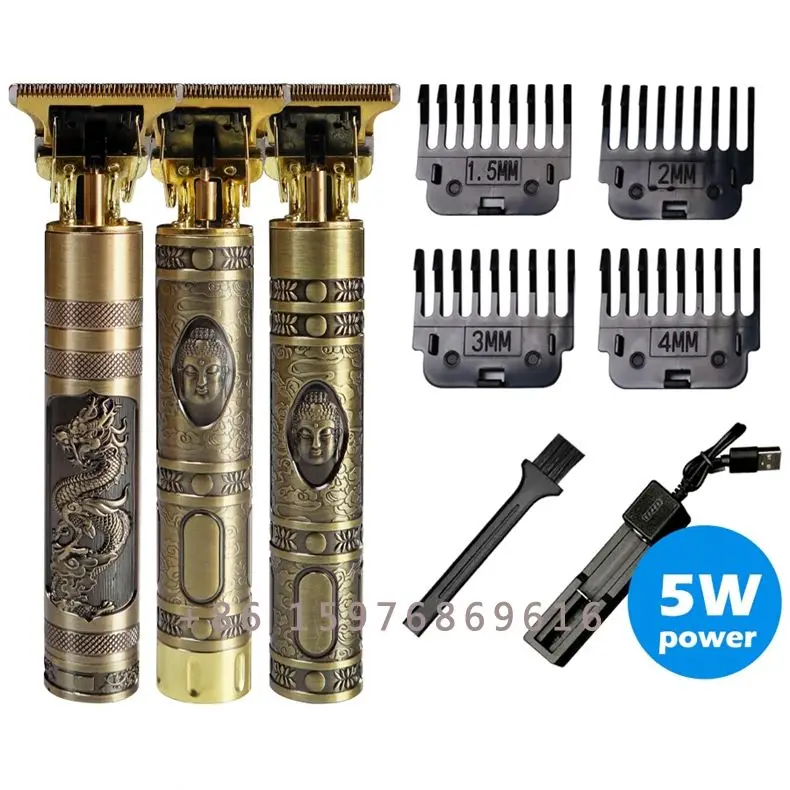 Оптовая продажа перезаряжаемые через USB электрические машинки для стрижки волос T9 Беспроводная Бритва триммер 0 мм