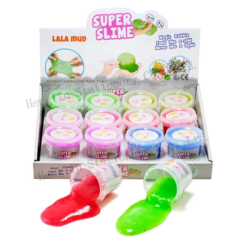 Горячая Распродажа Блестящий Галактический Блестящий шумный шпатлевка в комплекте, Радужный выдувной слизь, шпатлевка, желе, мягкий слизь, набор шпатлевки