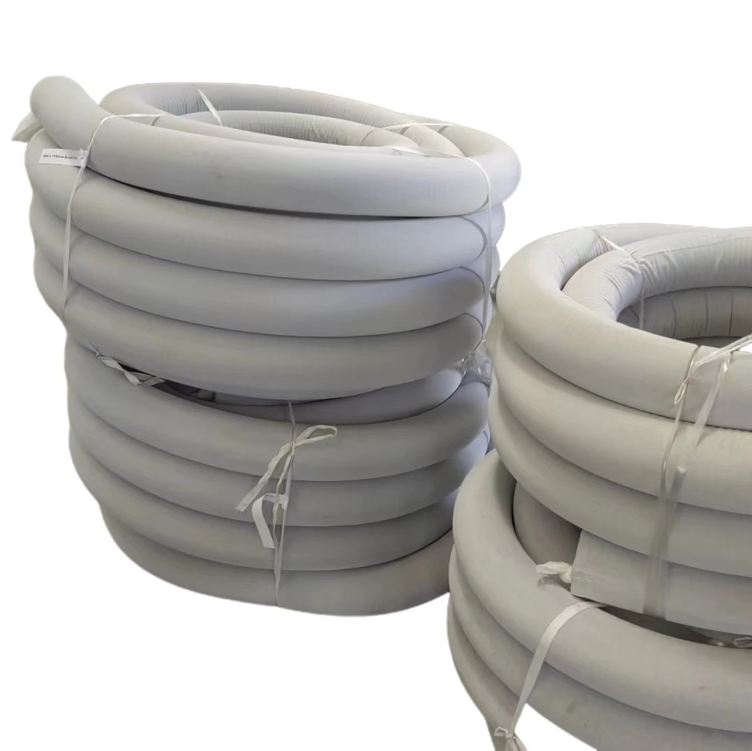 Manufacturer direct 65mm corrugated drain pipe with seepage socks