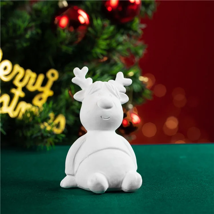 Interior Nordic Table Living Room Accessories Christmas Abstract Sculpture Ceramic DIY Art Craft Home Decor