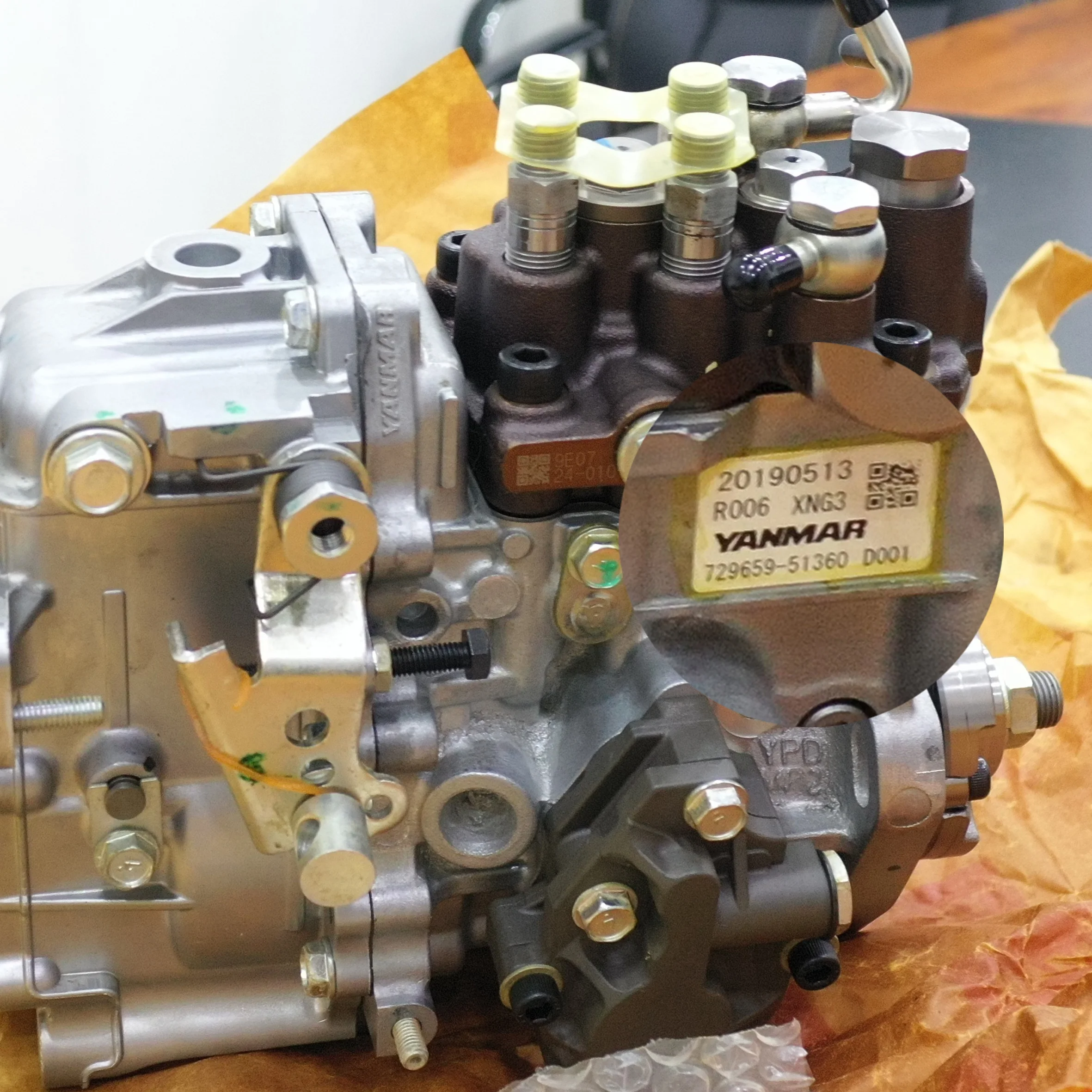 Complete Common Rail Diesel Fuel Injector 729659-51360 For Yanmar 4TNV98 Engine sale fuel oil injection pump