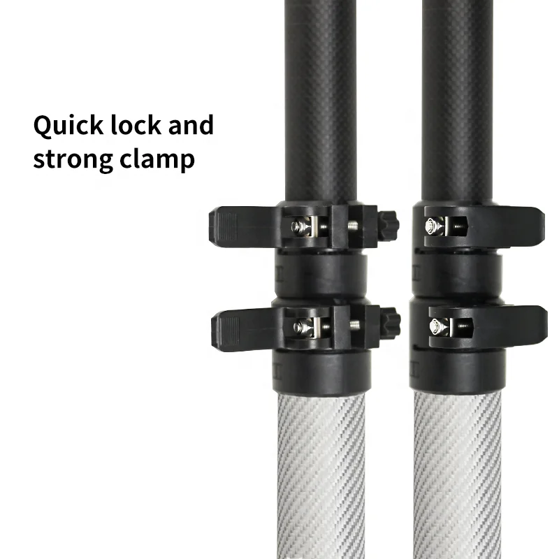 HOFI HM3K-50 new style 50ft telescopic pole carbon fiber water fed poles with brush for fruit harvesting