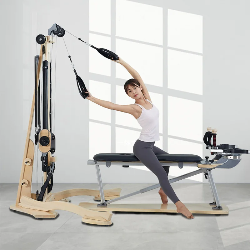 Factory Direct Sale Commercial Use Wooden Yoga Pilates Equipment Soft Gyroscope Machine Rotary chair Reformer Pilates Tower