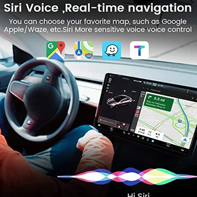 Wireless CarPlay Android auto Mini Box Adapter For Tesla Model 3/X/Y/S CarPlay Wireless Activator Navigation Spotify Siri iOS16