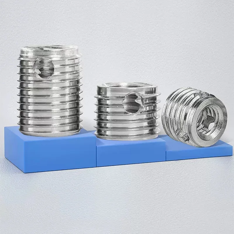High quality Stainless Steel 3-hole Self tapping thread Insert 308 307 Type Slotted Thread Sleeve Screw Wire