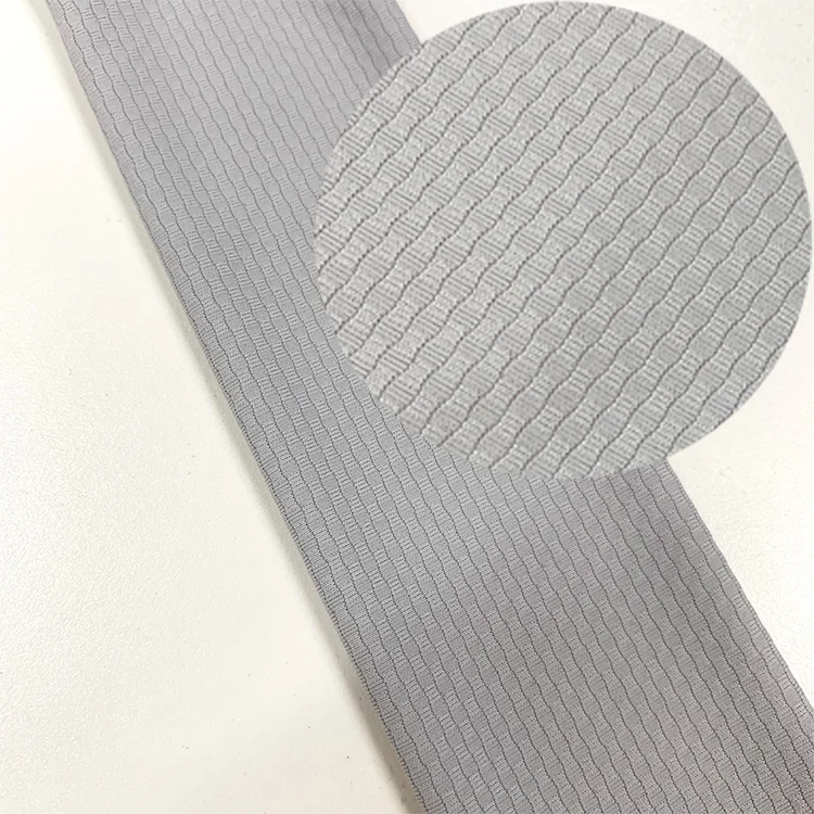 Wholesale cycling running tshirt texture stretch polyester elastane fabric comfortable mesh jersey knit fabric