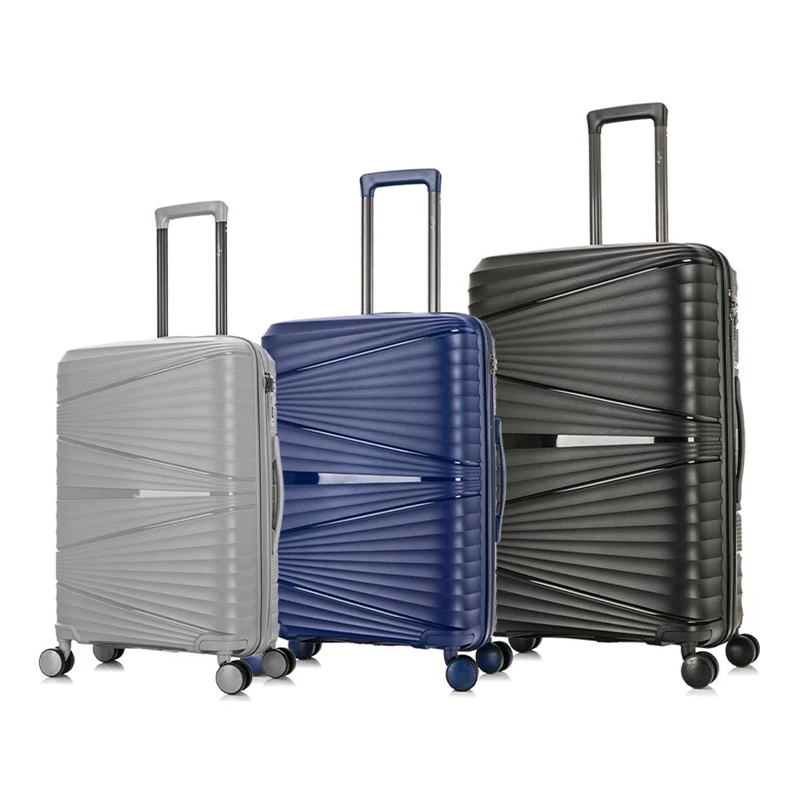 Wholesale Customized PP Luggage Carry-Ons Trolley Case Trolley Bags Suitcase luggage sets 3 piece