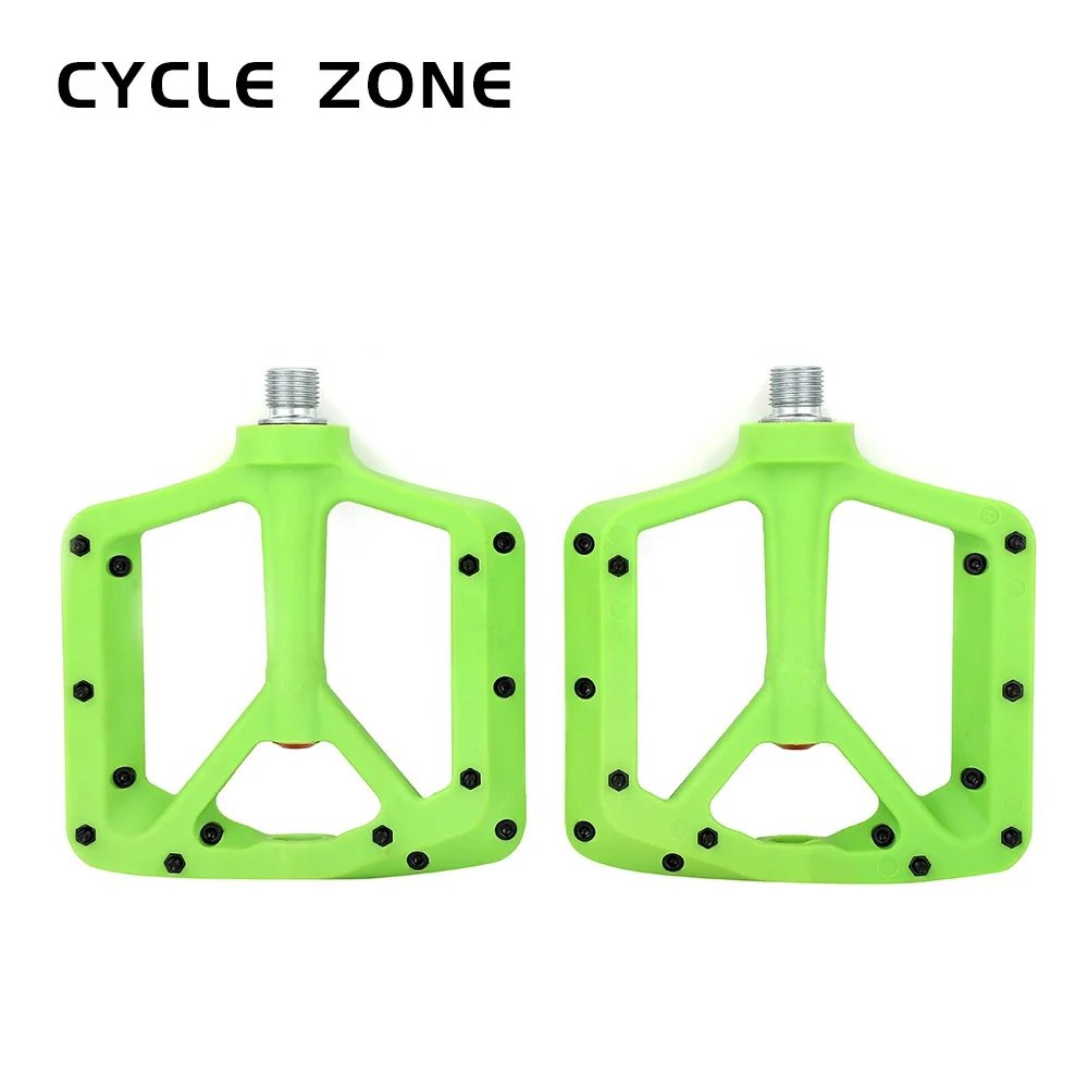 RTS высокопрочные Нескользящие велосипедные педали MTB с нейлоновым подшипником для горного велосипеда и BMX аксессуары
