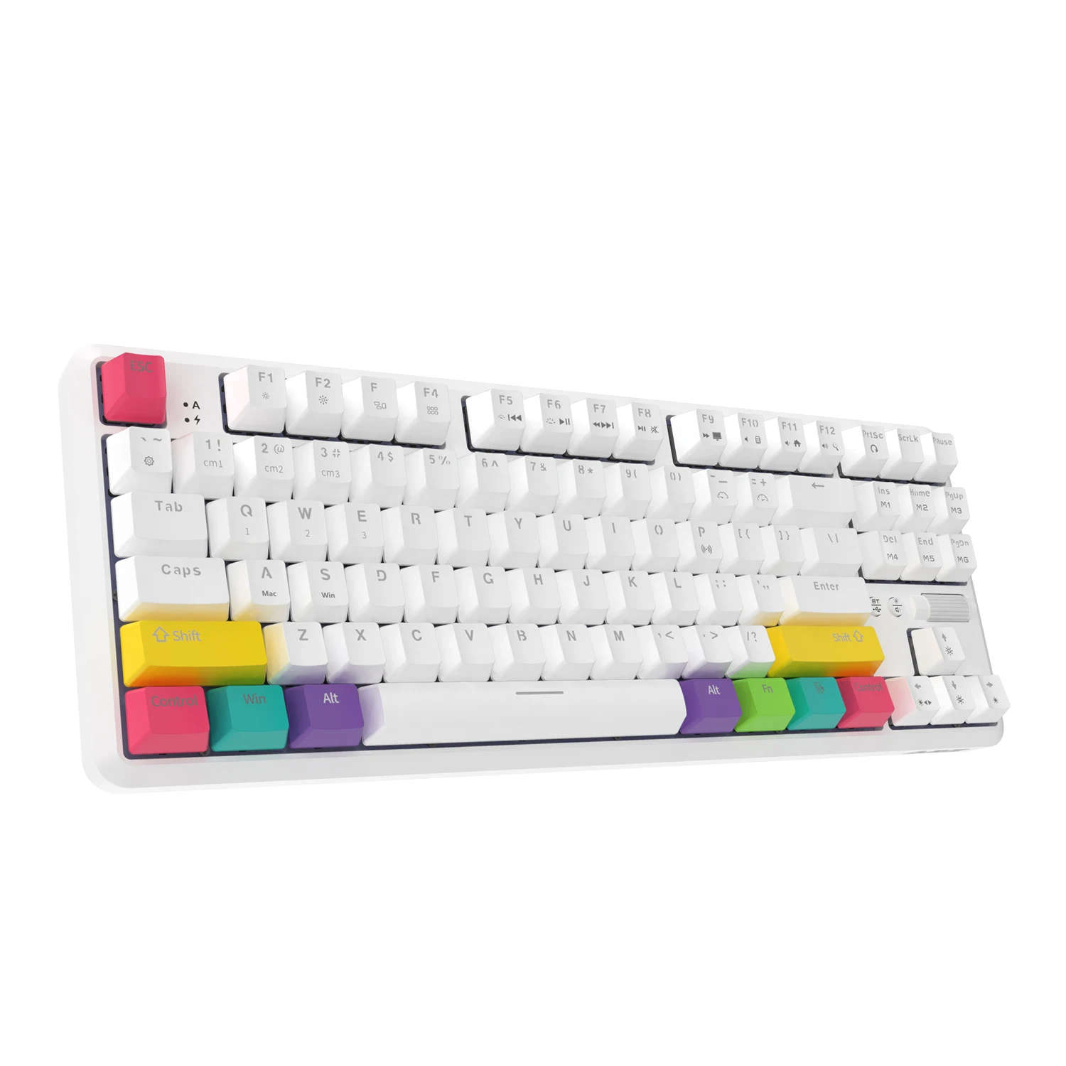NACODEX K870T 87-key Blue Switch Hot-swappable Programmable mechanical keyboard BT 5.0 wired dual-mode RGB backlight