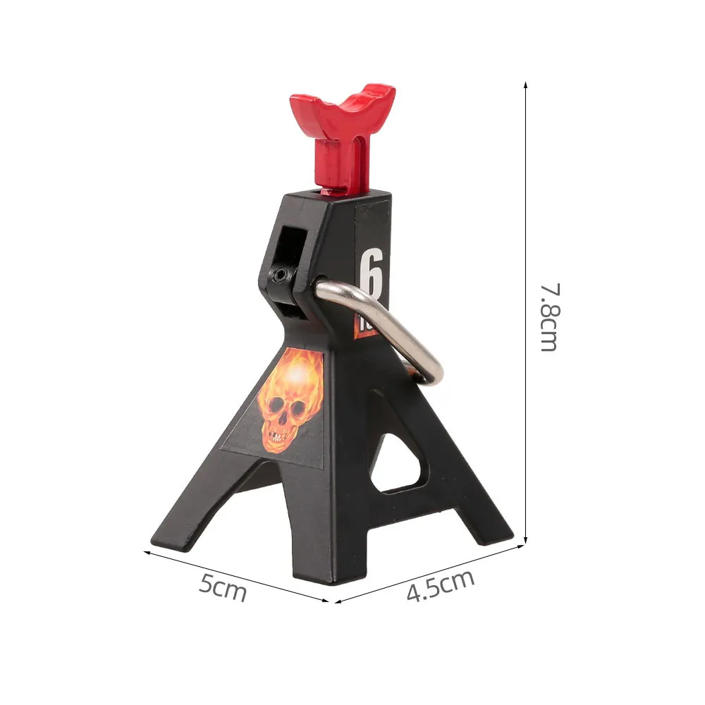 2pcs RC Jack Stand Adjustable Height Decorate Metal RC Simulation Accessories for Traxxas HSP Redcat Rc4wd Tamiya Axial RC Truck