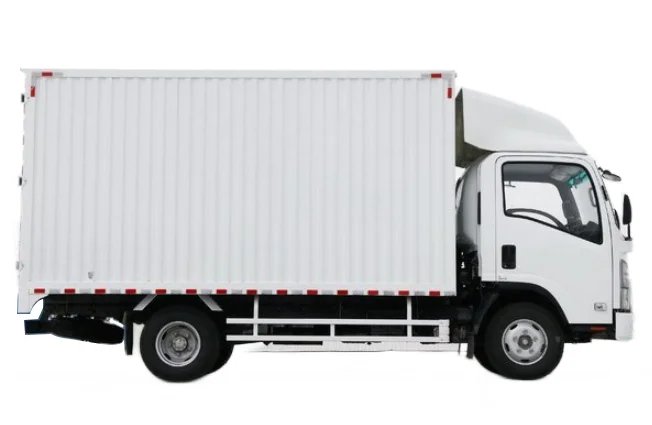 Isuzu 4x2 4 tons 4.5 tons single cab cargo box elf van  truck