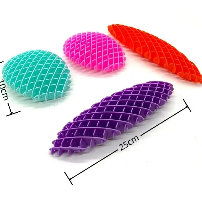 Tiktok hot New decompression elastic net toys net red 3D printing elastic net radish family telescopic fidget toys