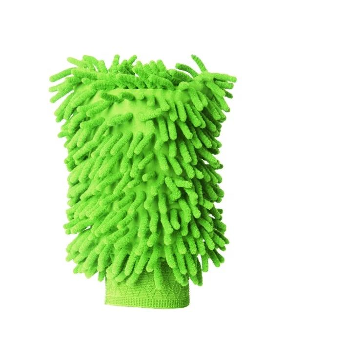 Best selling XL Microfiber two side chenille super absorbency car wash cleaning mitt /gloves