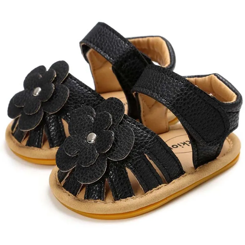 Newborn Toddler First Walkers Infant Shoes Baby Sandalen Summer Outdoor Flat Anti-Slip Flower Baby Sandals