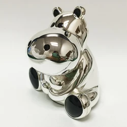 Metal Piggy Bank Safe Wedding Money Saving Box Safe Box For Money Gift For Kids Atm Bank Toy Money BOX Hippopotamus