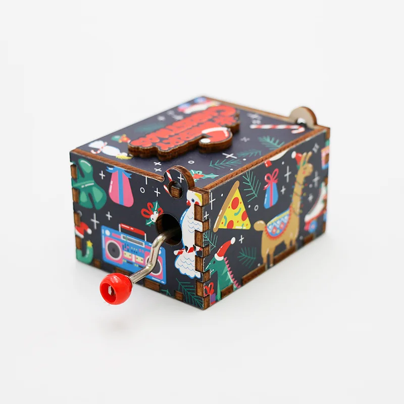 Personalization Music Box Custom MDF Music Box for Xmas Gifts