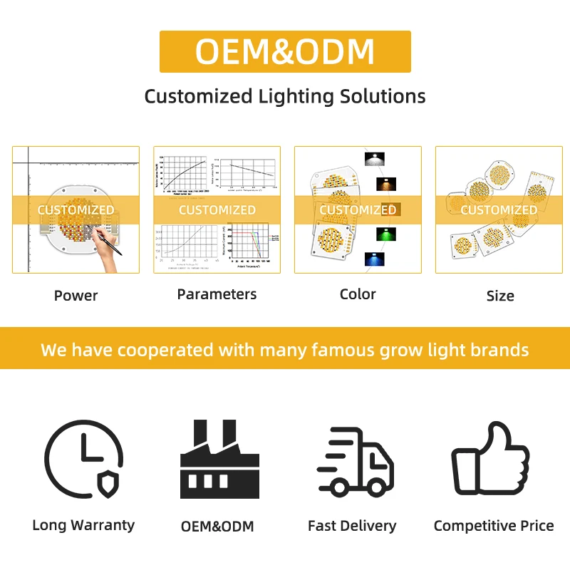 Custom 5454 Size 51-57V 60V 150W 200W Warm And Cold Bicolor Cob Led Chip