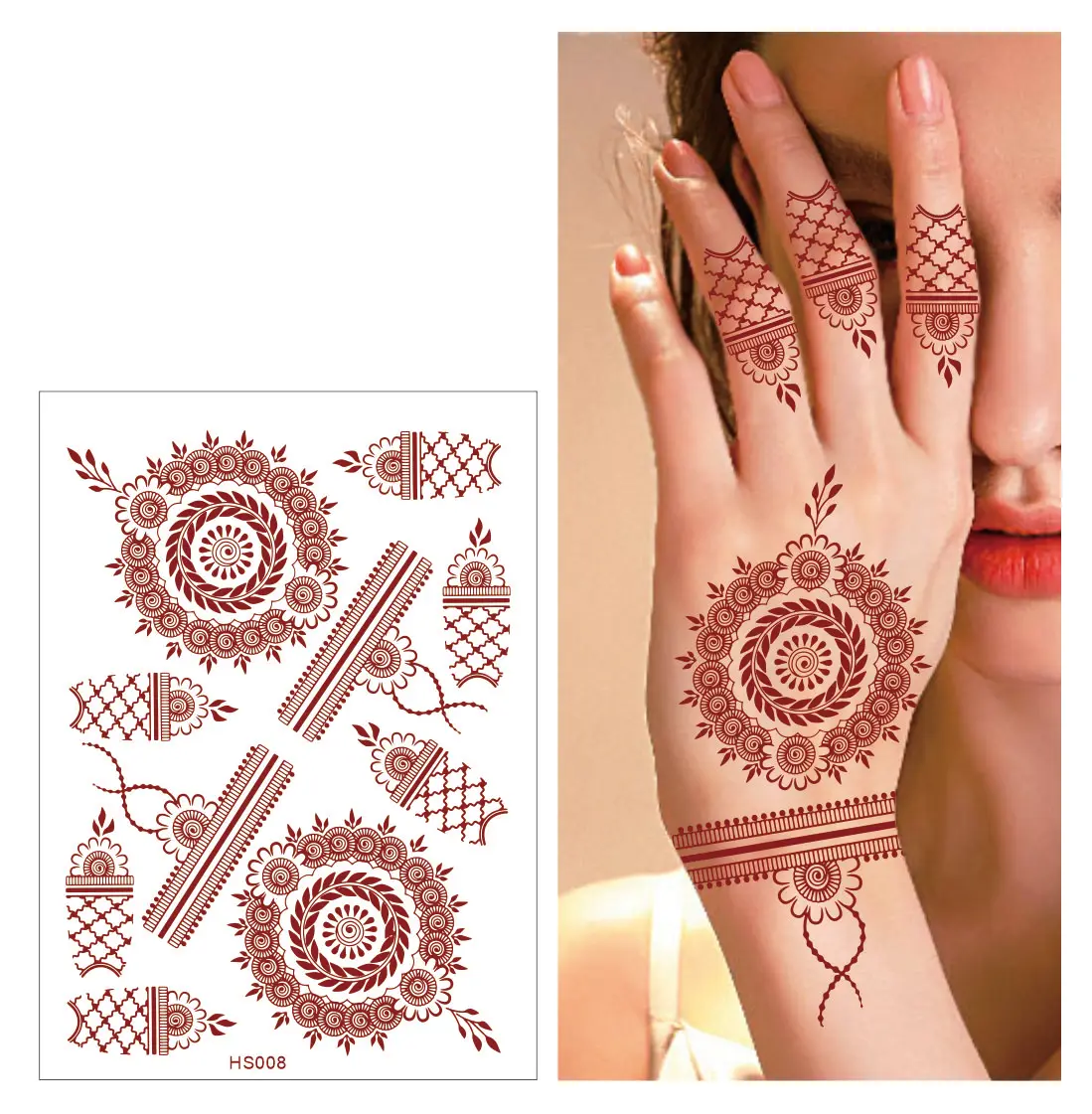 Henna Tattoo Stickers Hands And Feet Henna Tattoo Stickers Temporary Custom Henna Tattoo Sticker