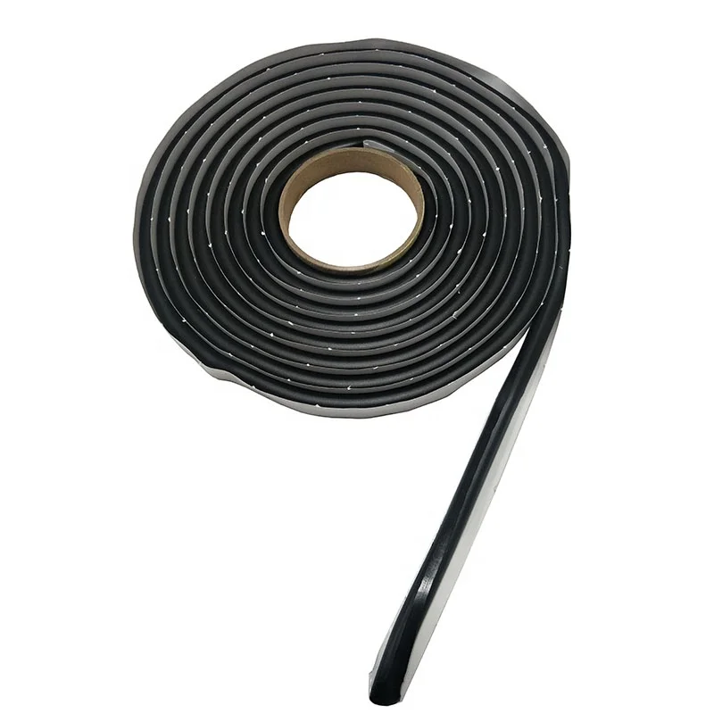 POLYKEN brand black color 2-20 mm Free Sample Waterproof Seal Double Sided Butyl Rubber Tape