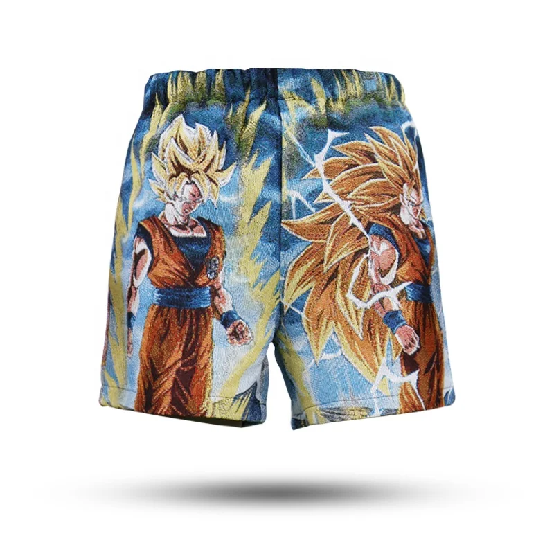 Custom Tapestry Blanket Dragon z Ball Shorts Streetwear Art Anime Woven Jacquard Tapestry Shorts