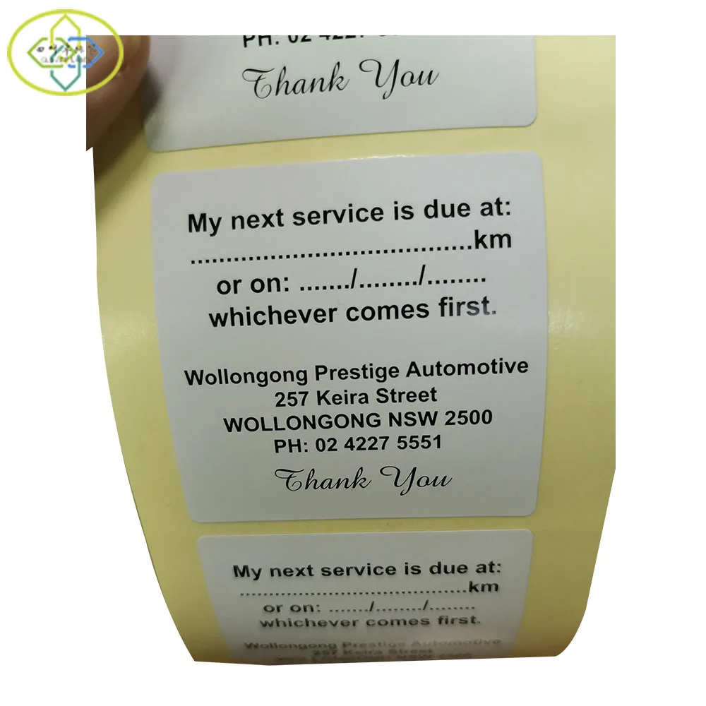 Customized double-sided printing sticker printing hand-written front and back label packaging