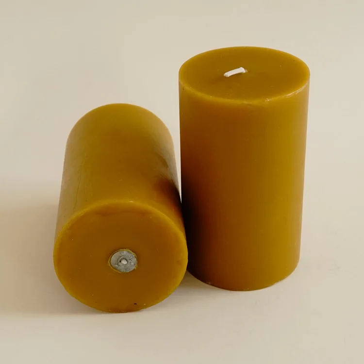 Wholesale 100% natural Beeswax pillar votive Candle