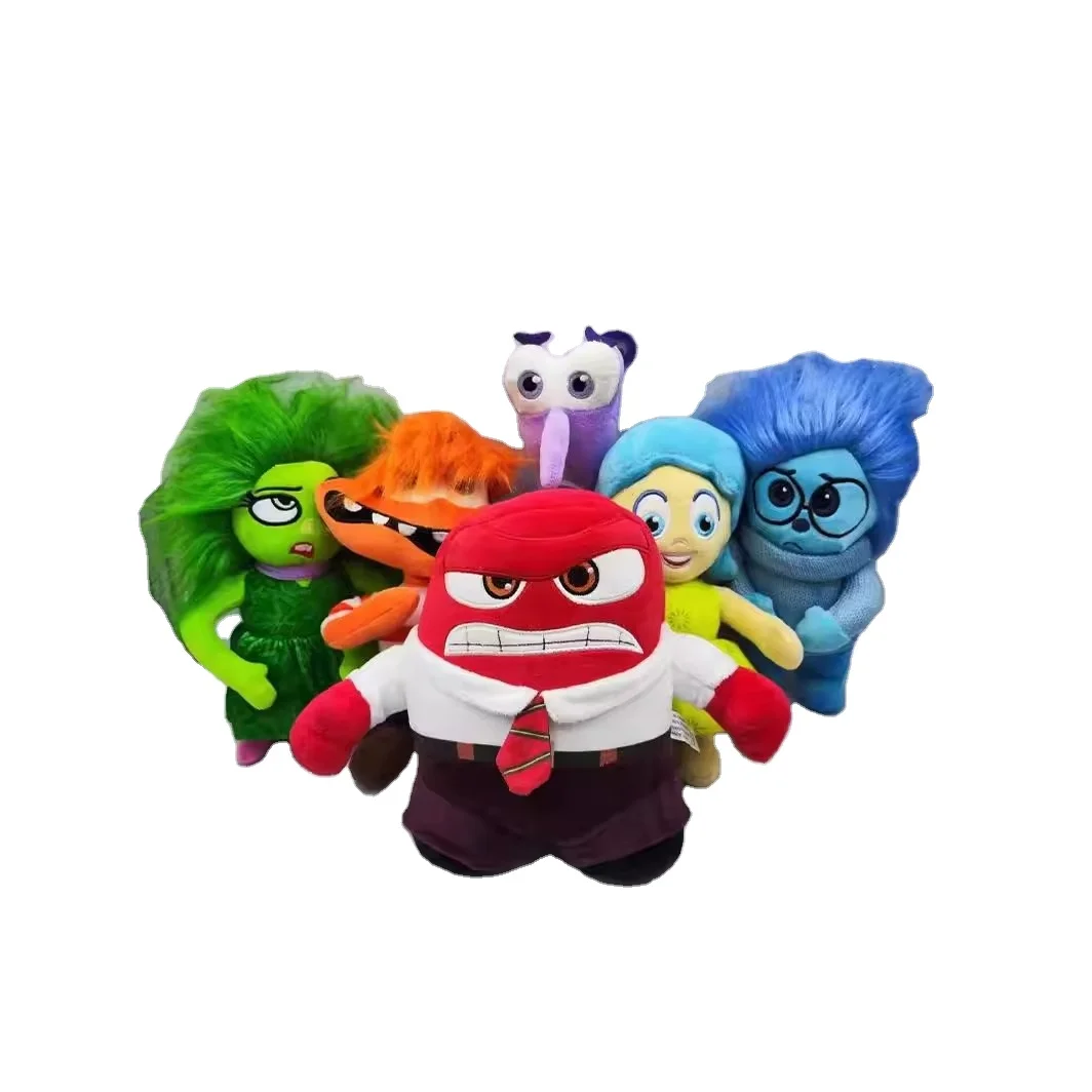 Inside Out Plush Toys Inside Out Stuffed Animal Doll Cartoon Anime Plushies Toy Stuffed Dolls Pillow Keychain For Kids Gift