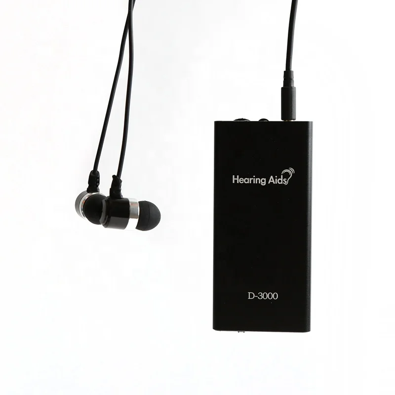 portable small device 2-Earplug rechargeable pocket adults sound amplifier wireless hearing aids for older seniors deafness