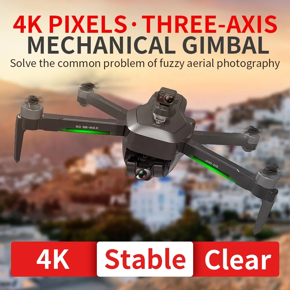  2021 ZLL Beast3 SG906 MAX 3-осевому гидростабилизатору drone с камерой GPS RC Drone 4K обходом