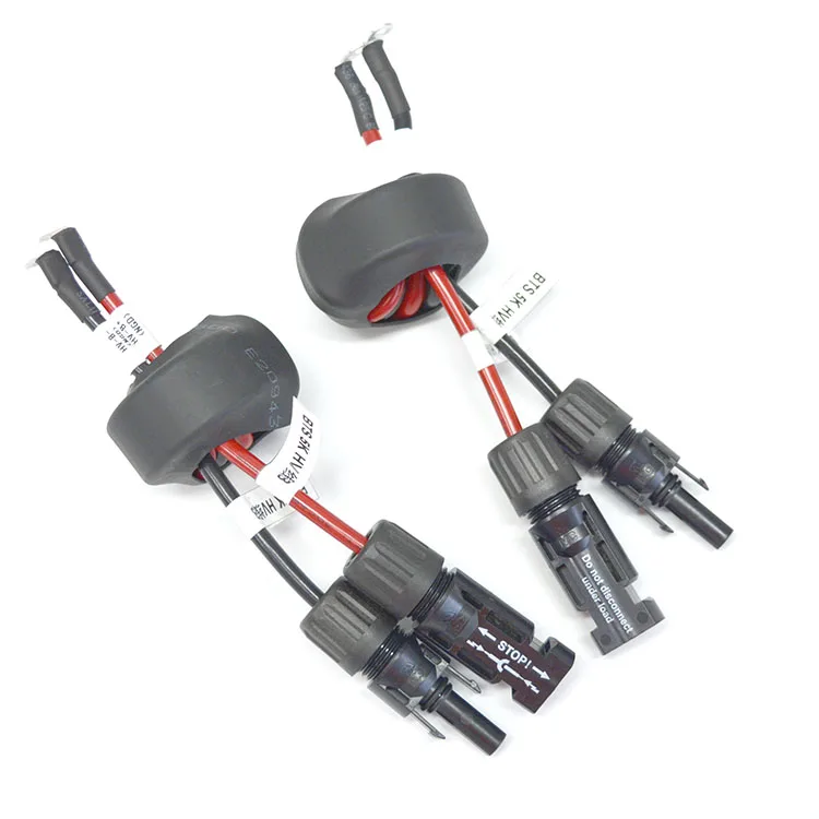 Factory Solar panel connector MC 4 male and female PV solar power cable with ring terminal