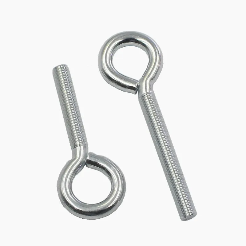 BO GONG M3 M4 M5 M6 M8 M10 Zinc Plated Carbon Steel Sheep Eye Screw Closed Hook With Ring Screw Lifting Ring Sheep Horn Eye Bolt