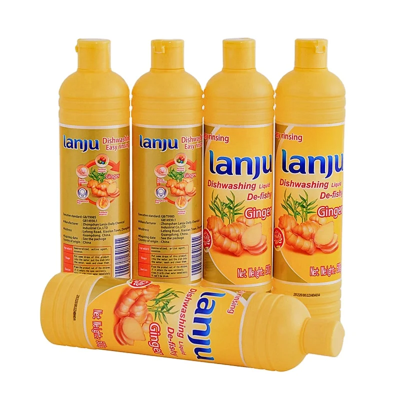 Lanju Brand Strong Odor Removal Power Non Oil Based Dish Soap Gentle On Hands