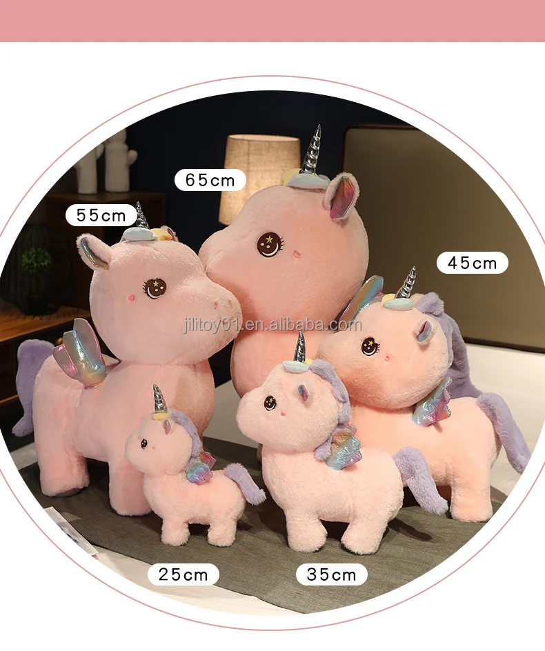 aixini 9.8 inch wholesale unicorn plush toy pillow stuffed animal gift for kids soft