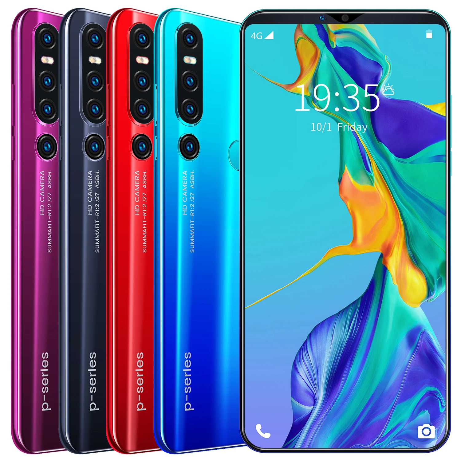 Заводской 6 1 дюймовый телефон P46 pro разблокированный дешевый мобильный Android 4G telefoon сотовая идентификация