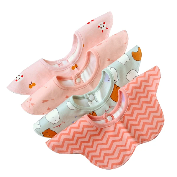 Oem прокладочная салфетка мягкая кисейного хлопка восемь слоев Детский фартук с нагрудником комплект бандана упаковкой производителя нагрудник