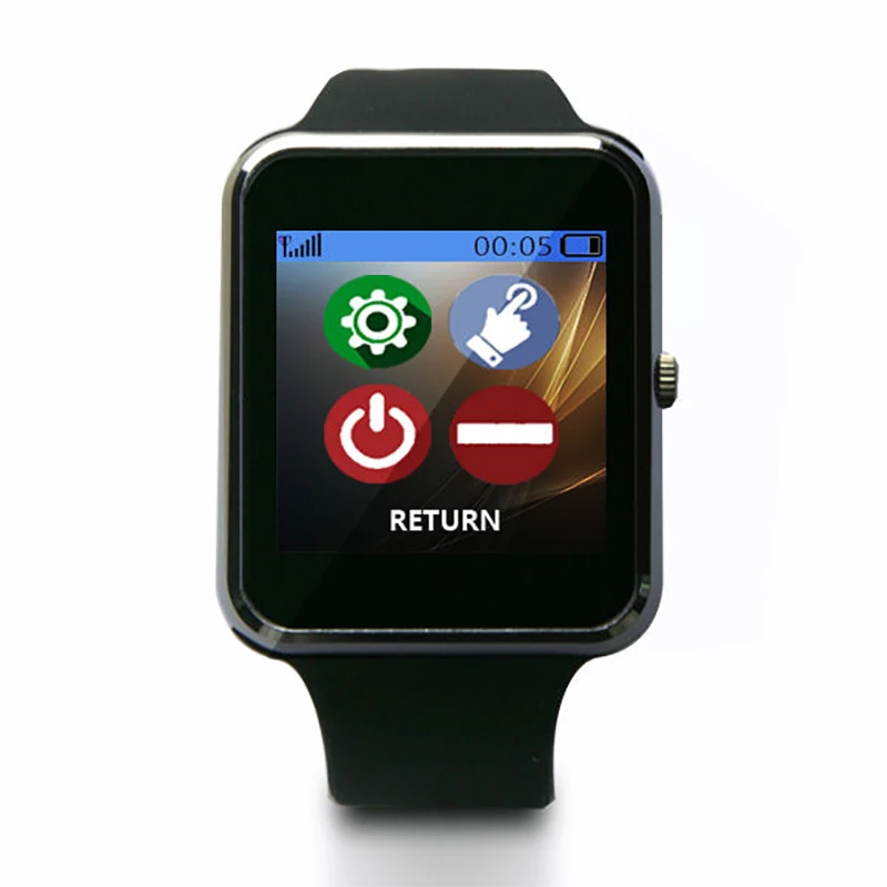 Беспроводная система вызова, 1 приемник, часы-пейджер, 1 передатчик, кнопка вызова, 433 МГц, обслуживание официанта в ресторане