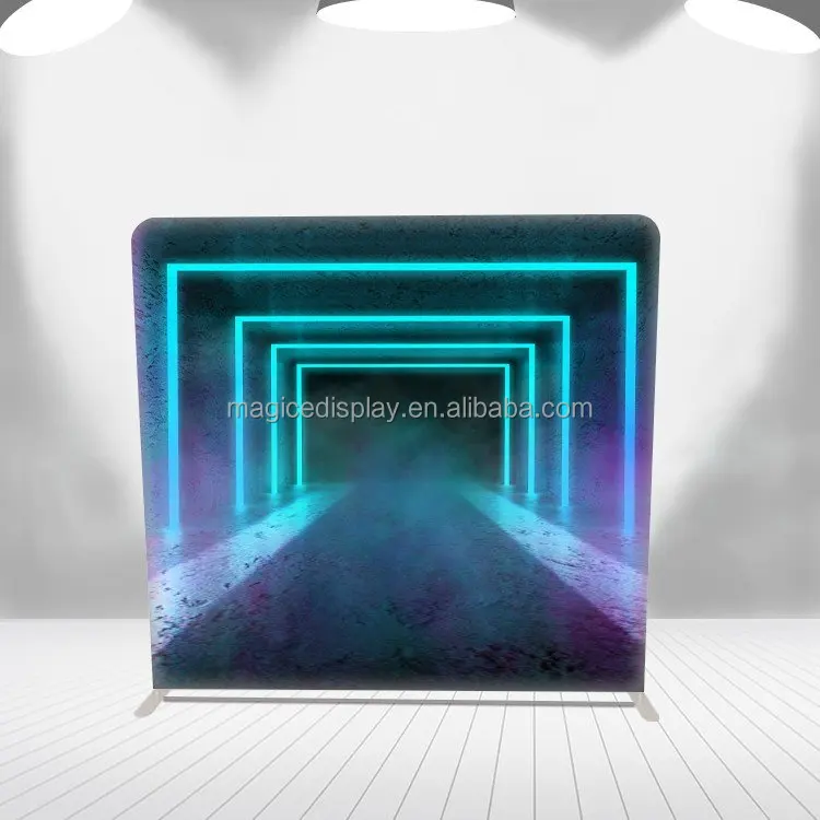 Hot Sales Trade Show Booth Display New Custom High Quality Aluminum Frame SEG Tension Fabric LED Light Box