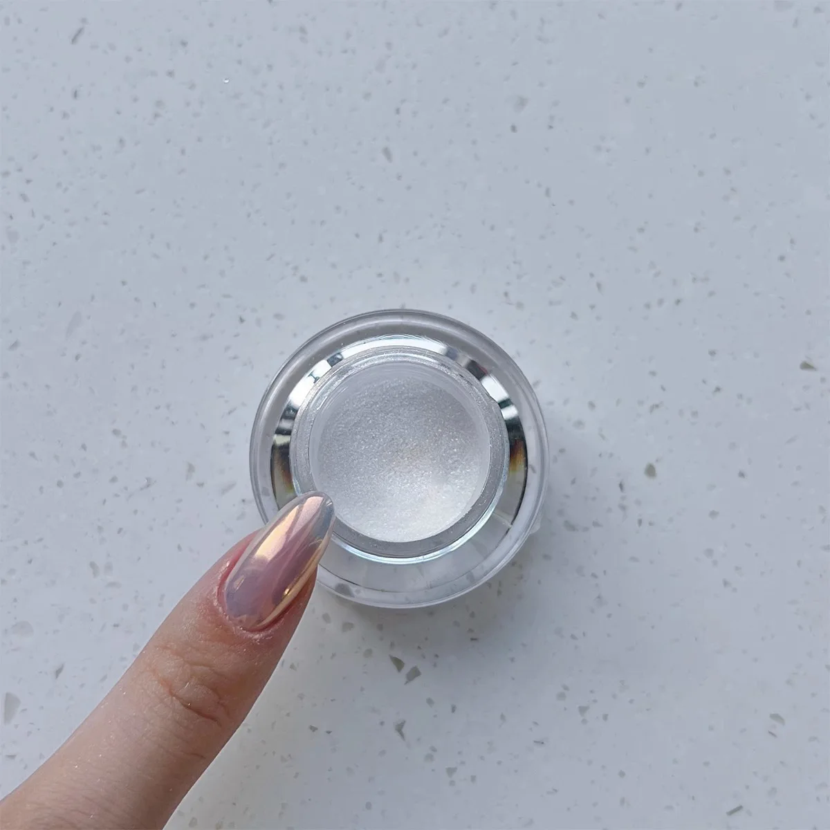 2024 Moonlight Mirror Nails Powder Metallic Silver Effect Chrome Powder Manicure Decoration Magic Mirror Manicure Powder