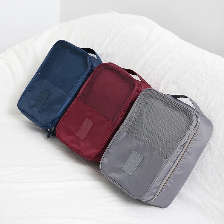 Wholesale Large Capacity Waterproof Nylon Shoe Dust Bag Travel Zipper Shoe Organizer Bag