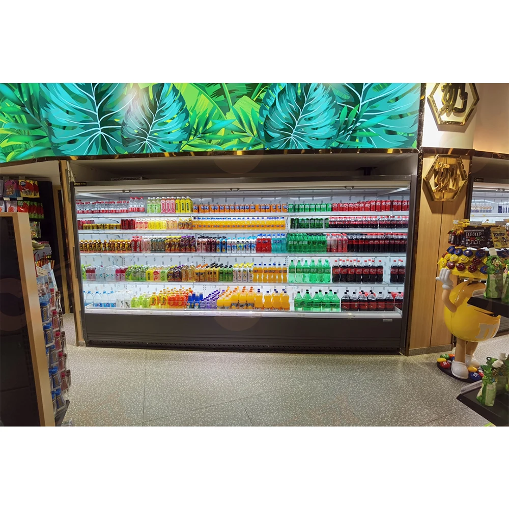 Hucheng Cold Drink Refrigerator Refrigeration Equipment Display Freezer Support customization